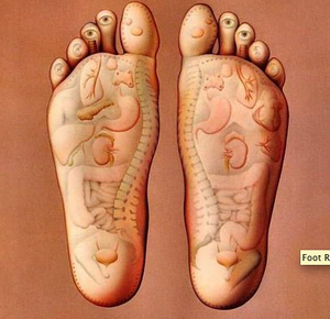 J'improvise un massage des pieds pour me détendre :