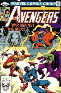 Avengers, volume 1, n°229, war against the gods (Jim Shooter, Bob Hall)