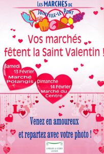 Joinville-le-Pont : Les marchés fêtent la Saint-Valentin.