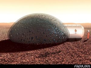 UN habitat 3D sur Mars