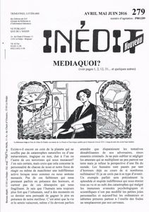 Le regard, un poème de Laurent Dumortier publié dans l'Inédit nouveau n° 279