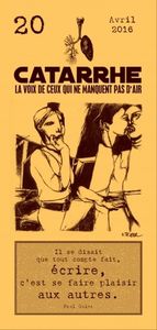 Laurent Dumortier et Patrick Beaucamps dans le nouveau numéro de Catarrhe n°22... L'averse, la poésie de Laurent Dumortier