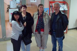 Les représentants du personnel FO dans le hall de la direction du travail