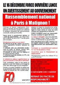 Rassemblement National FO en direction de Matignon