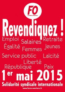 Le 1er mai 2015: dans le prolongement du 9 avril