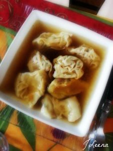 soupe won ton de boeuf