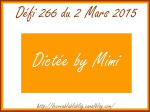 Dictée de carte...