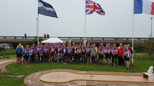 cyclistes anglais en visite à Dieppe