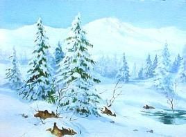 PAYSAGE A L'AQUARELLE