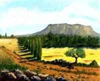 Paysage Campagnard et Urbain à l'huile