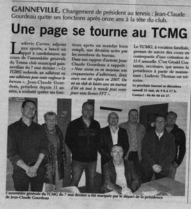 Assemblée générale du TCMG
