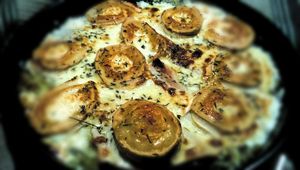 Gratin de poireaux jambon chèvre