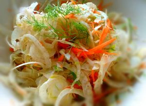 Salade de fenouil façon coleslaw