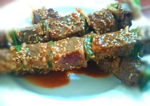 Brochettes de boeuf à la citronelle