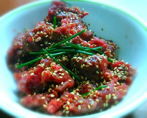 Tartare de boeuf au sésame
