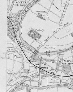 Carte de Joinville-le-Pont, 1865