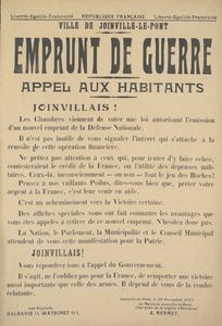 Affiche, Joinville, 1916