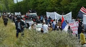 Manifestation à Calais le 25 septembre 2015