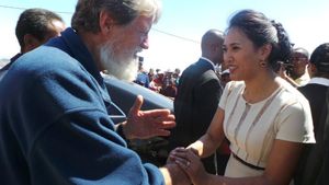La Première dame de Madagascar se rend à Akamasoa