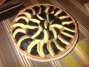 Tarte Boudin noir pommes et compote