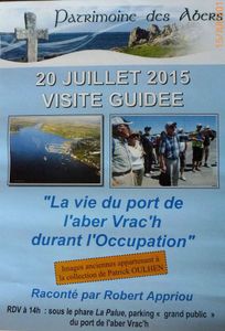 20 juillet 2015 : visite de l'Aber-Wrac'h par Robert APPRIOU