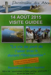 14 août 2015 : Robert APPRIOU partage ses souvenirs sur le port de l'Aber-Wrac'h