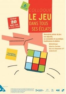 COLLOQUE: LE JEU DANS TOUS SES ÉCLATS - 20/03 à la Bibliothèque de l'Espace Maurice Carême (Anderlecht)