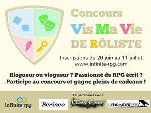 VIS MA VIE DE RÔLISTE: LES PERSONNAGES - Concours (écriture + vidéo) prolongé jusqu'au 9/08