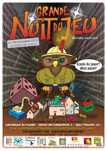 GRANDE NUIT DU JEU - Le 18/12 à Ottignies