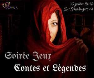 SOIRÉE JEUX CONTES ET LÉGENDES - Le 16/01 au Schrödinger's Cat à Bruxelles