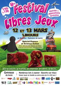 FESTIVAL LIBRES JEUX - Du 12 au 13/03 au Nautilus (LIMOURS)