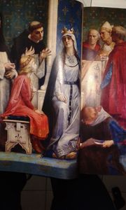 La reine Blanche de Castille donne une leçon au futur roi Louis IX