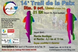 Résultats 2016 du Trail de la Paix