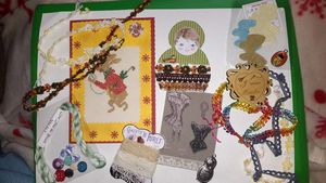 atc, galon, ruban, carte d'anniversaire...