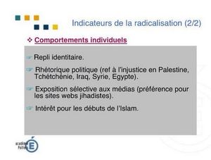 Radicalisation ? Oui, mais de quoi ?