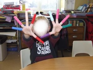 Les bonnets de doigts: numération en PS