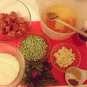 Risotto aux merguez