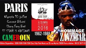 France : Concert-évènement Bikutsi : 17 artistes chantent à l’Olympia de Paris le 10 juillet 2016