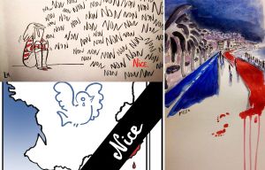 dessins d'artistes attentat Nice source JDD