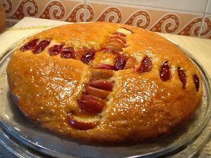 Gateau aux pommes à la cassonade