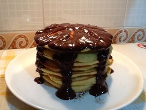 Pancake au chocolat