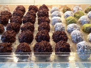 Boules au chocolat / biscuit