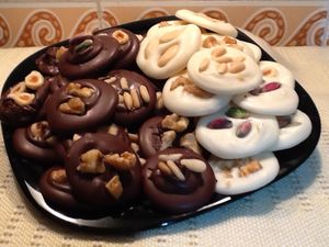Palets au chocolat et fruits secs