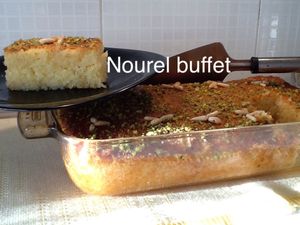 Basboussa au noix de coco