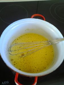 Bavarois pommes caramélisées et sirop d'érable au kitchenaid