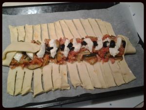 Feuilletée courgette, tomates, mozzarella au thermomix