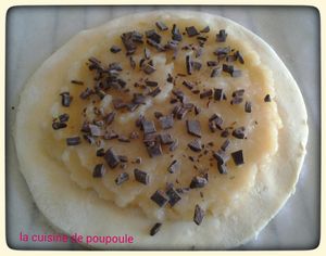 Galette des rois aux pommes et chocolats au thermomix