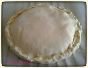 Galette des rois aux pommes et chocolats au thermomix