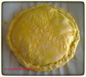 Galette des rois aux pommes et chocolats au thermomix