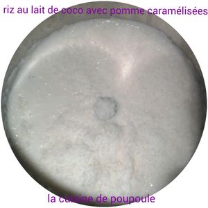 Riz au lait de coco avec pommes caramélisées au thermomix
